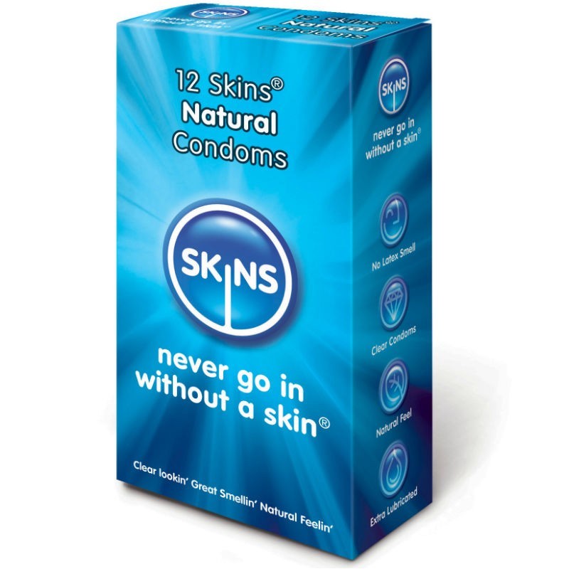 SKINS - PRÉSERVATIF NATUREL PACK 12 SKINS - PRÉSERVATIF NATUREL PACK 12