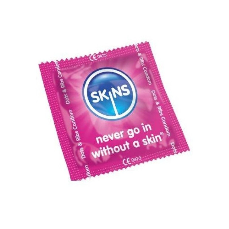 SKINS - PRÉSERVATIFS POINTS & BANDES SAC 500 UNITÉS SKINS - PRÉSERVATIFS POINTS & BANDES SAC 500 UNITÉS