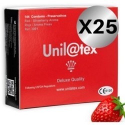 UNILATEX - CONSERVATEURS ROUGE / FRAISE PACK 25 X 144 UNITÉS