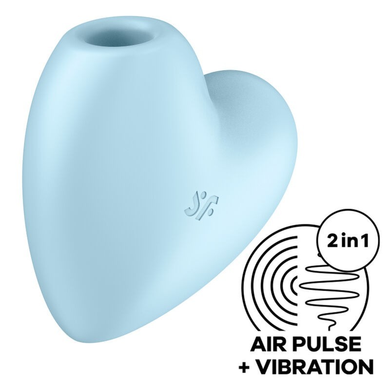 Stimulator clitoridian și vibrator Cutie Heart: Pulsating Air