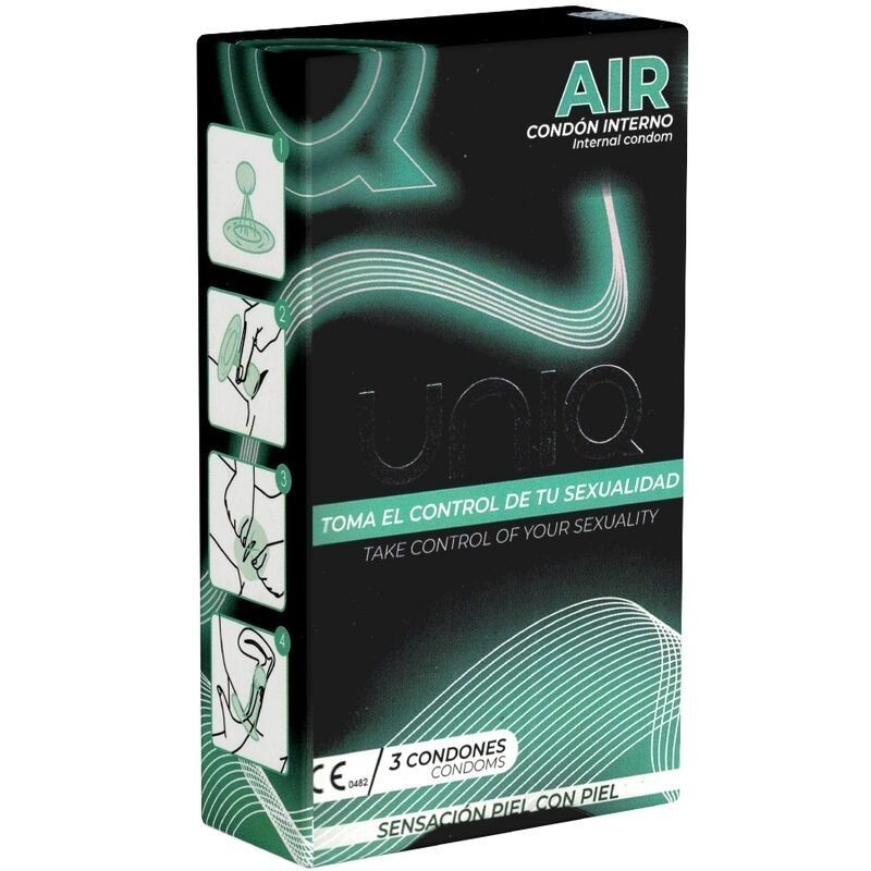UNIQ - AIR PRÉSERVATIF FÉMININ SANS LATEX 3 UNITÉS UNIQ - AIR PRÉSERVATIF FÉMININ SANS LATEX 3 UNITÉS