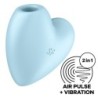 Stimulator clitoridian și vibrator Cutie Heart: Pulsating Air