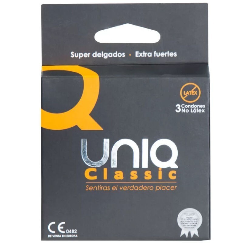 UNIQ - CLASSIC PRÉSERVATIFS SANS LATEX 3 UNITÉS UNIQ - CLASSIC PRÉSERVATIFS SANS LATEX 3 UNITÉS