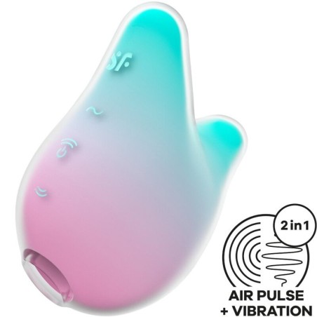 MERMAID VIBES STIMULATEUR & VIBRATEUR MENTHE ET ROSE