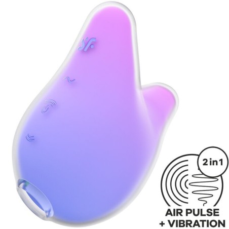 MERMAID VIBES STIMULATEUR & VIBRATEUR VIOLET ET ROSE