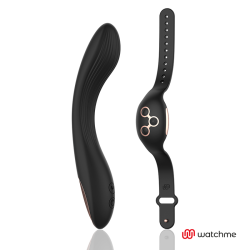 Vibromasseur Désir Curve – Télécommande & Technologie A WatchMe Noir / Or