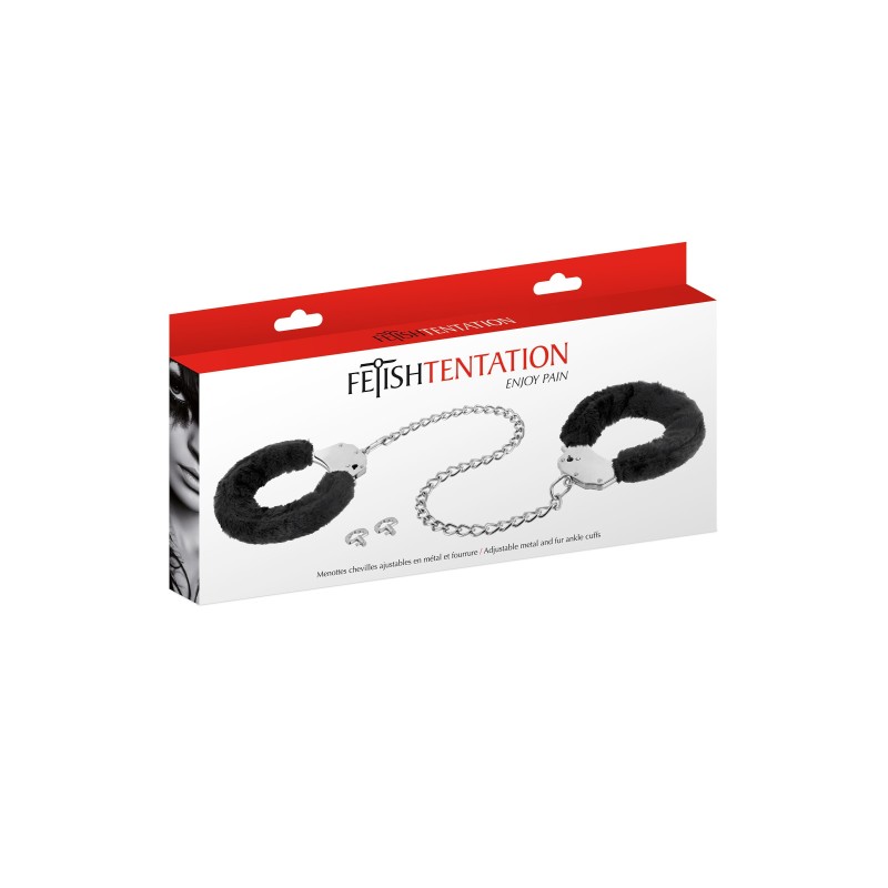 Menottes pour chevilles en fourrure
