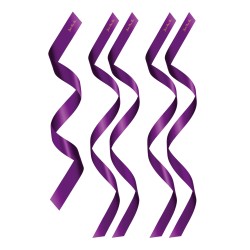 Set bandeaux soumission yeux, poignets et chevilles violet