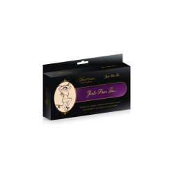 Set bandeaux soumission yeux, poignets et chevilles violet