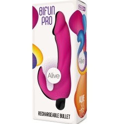 Vibromasseur ALIVE Bifun Pro Rose - 14,9 cm, Waterproof & Rechargeable