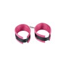 Menottes chevilles aspect fourrure rose avec fermeture scratch