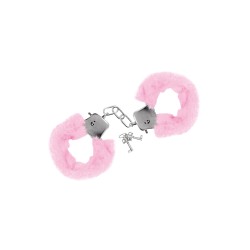 Menottes pour poignets fourrure rose