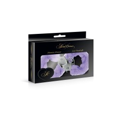 Menottes pour poignets fourrure violette