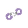 Menottes pour poignets fourrure violette
