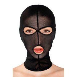 Cagoule fetish en fine résille