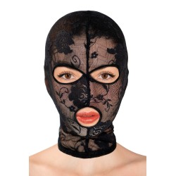 Cagoule fetish en dentelle