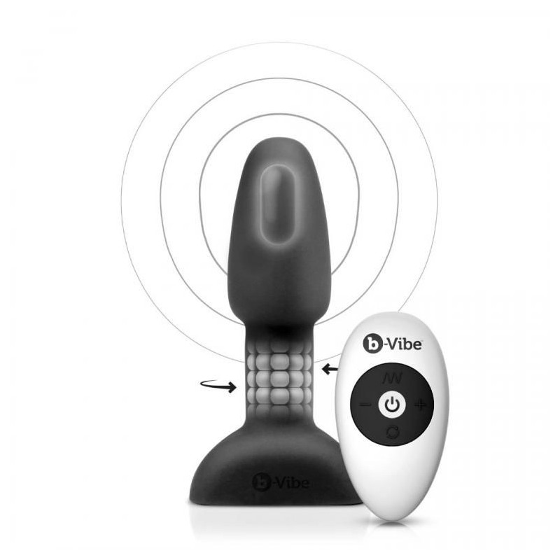 B-VIBE - RIMMING TÉLÉCOMMANDE PLUG ANAL PETITE NOIR B-VIBE - RIMMING TÉLÉCOMMANDE PLUG ANAL PETITE NOIR