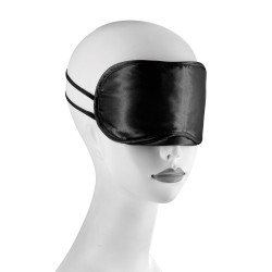 Lot de 2 masques occultants satin noir et rouv-ge