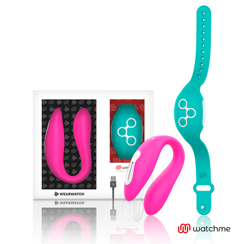 Vibromasseur double technologie Watchme Fuchsia / Eau de mer