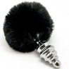 ALIVE - Plug Anal Spiral Métal Fluffy | Design Premium & Sensations Uniques