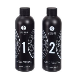 SHUNGA - GEL DE MASSAGE ÉROTIQUE ORIENTAL CORPS À CORPS FRAISES ET CAVA