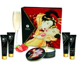 Kit Secret Geisha Fraises & Cava – Shunga – Cadeau Coquin