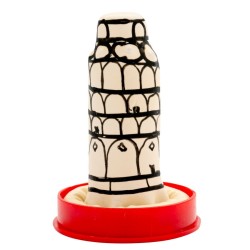 CONDOMERIE - PRÉSERVATIFS FANTAISIE PEINTS À LA MAIN TOUR DE PISE