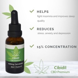 Huile CBD Relaxante 15% - 30ml | 500 Cosmetics