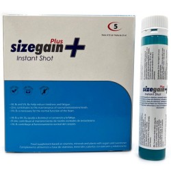 SizeGain Plus Instant Shot - Énergie Masculine - 500 Cosmetics
