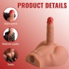 Masturbateur réaliste gode avec fessier Peel dildo ass 17,5 cm