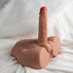 Masturbateur réaliste gode avec fessier Peel dildo ass 17,5 cm