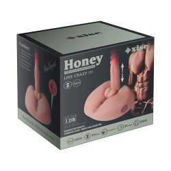 Godemichet réaliste Honey masturbateur vibrant 25 cm