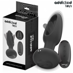PLUG ANAL AVEC LANGUE VIBRANTE ET TÉLÉCOMMANDE