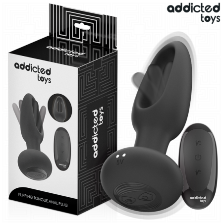 PLUG ANAL AVEC LANGUE VIBRANTE ET TÉLÉCOMMANDE