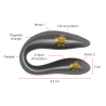 LISBOA G-SPOT & CLITORAL STIMULATEUR NOIR - APPLICATION GRATUITE