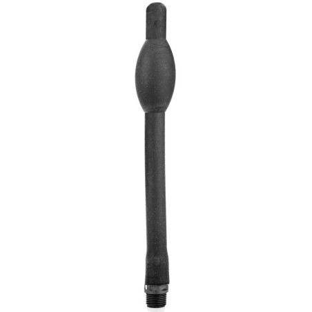 ALL BLACK - DOUCHE ANAL RÉTRACTABLE SILICONE 27 CM