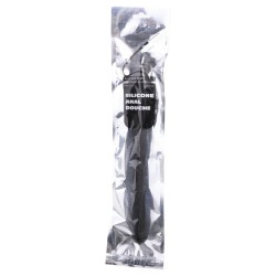 ALL BLACK - DOUCHE ANAL RÉTRACTABLE SILICONE 27 CM