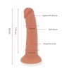 GODE VIBRATEUR BOGOTÁ MOYEN 9 VITESSES NATUREL 20 CM -O- 4.2 CM - APPLICATION GRATUITE