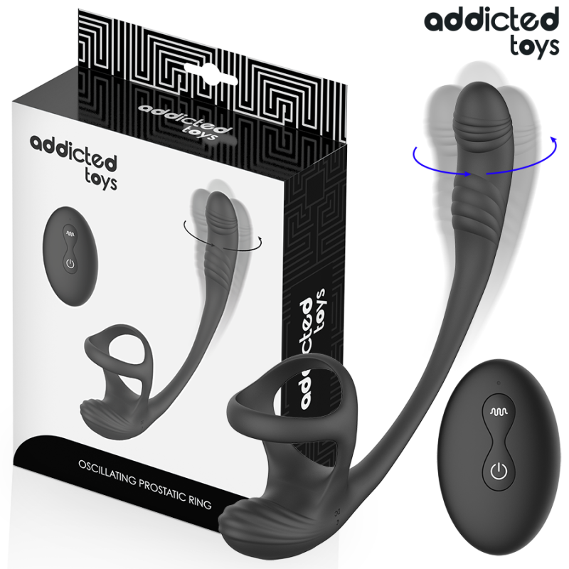 PLUG ANAL AVEC VIBRATION, ONDULATION À 360° ET STIMULATEUR DE TESTICULES