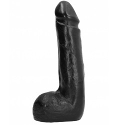 Gode Noir Réaliste 20 cm – ALL BLACK Doux & Puissant