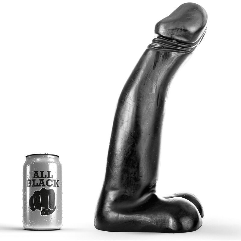 ALL BLACK - GODE FISTING RÉALISTE NOIR 29 CM