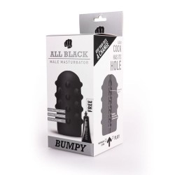ALL BLACK - Masturbateur Bumpy Homme | Sensations Intenses