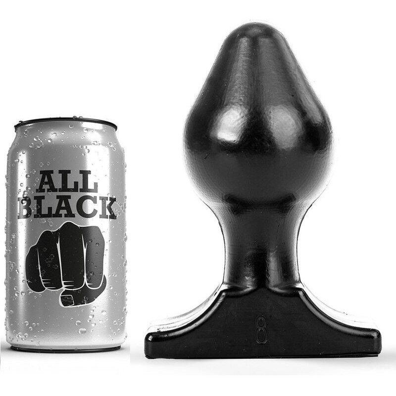 ALL BLACK - PLUG ANAL 16X8 CM