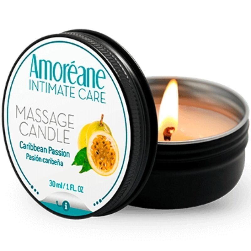 AMOREANE - BOUGIE DE MASSAGE PASSION DES CARAÏBES 30 ML AMOREANE - BOUGIE DE MASSAGE PASSION DES CARAÏBES 30 ML