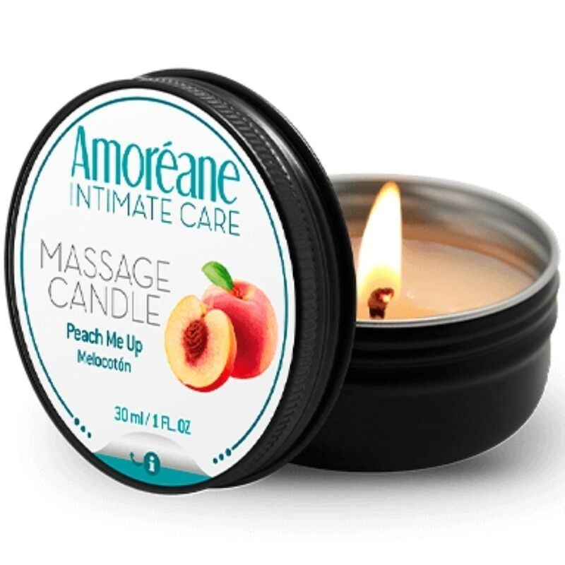 AMOREANE - BOUGIE DE MASSAGE PÊCHE 30 ML AMOREANE - BOUGIE DE MASSAGE PÊCHE 30 ML
