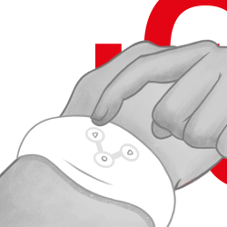 Montre à technologie sans fil pour sextoys WEARWATCH