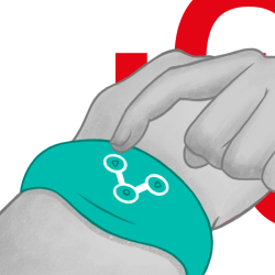 Montre à technologie sans fil pour sextoys WEARWATCH