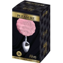 PLAISIR ANAL LISSE MÉTAL FLUFFY ROSE
