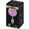 PLUG DE PLAISIR ANAL SPIRAL MÉTAL FLUFFY VIOLET