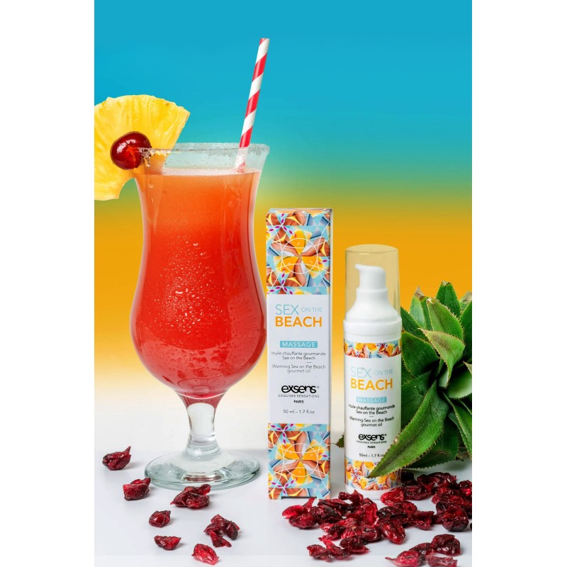 Huile de massage Sex on the Beach - Huile chauffante Gourmande - 50ML
